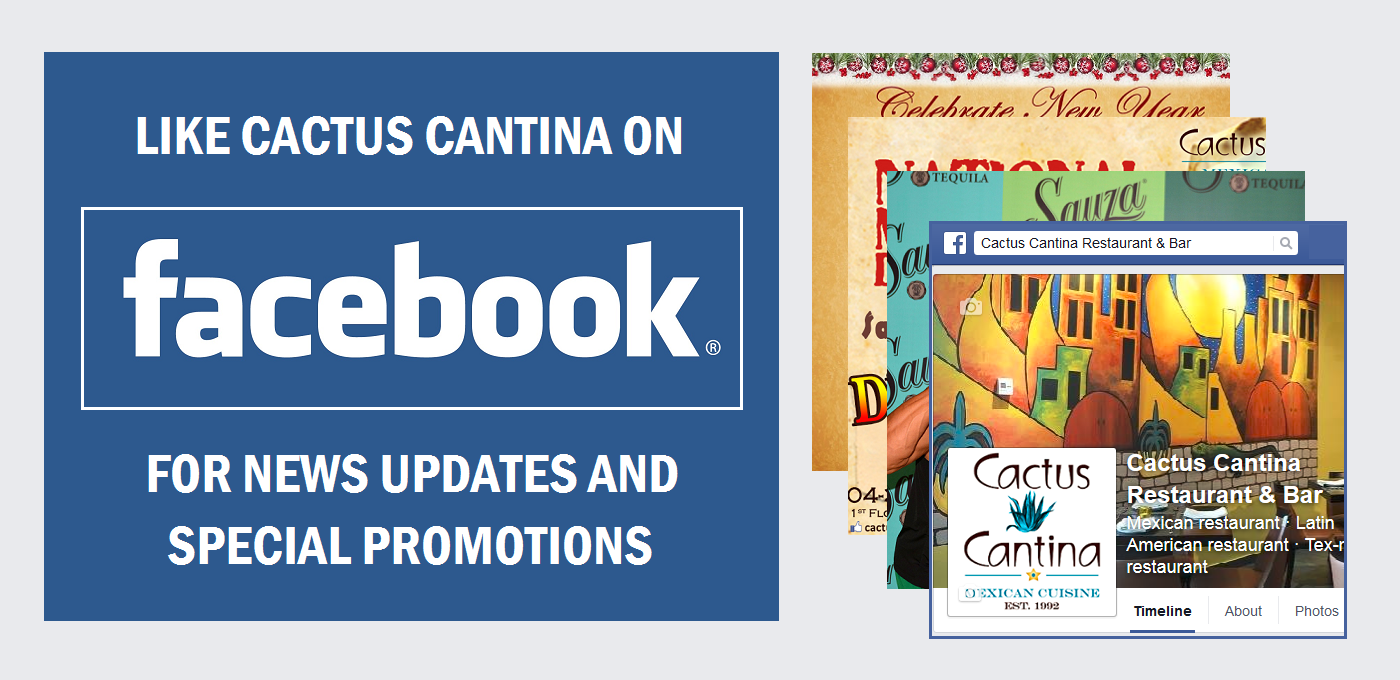 Follow Cactus Cantina Dubai on Facebook